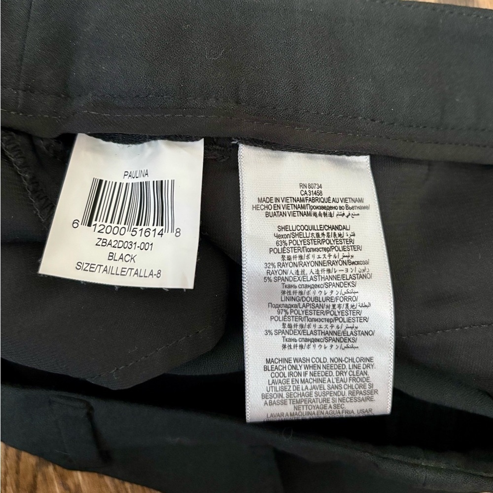 BCBGMaxAzria Black Ankle Pants Crop - Picture 7 of 7